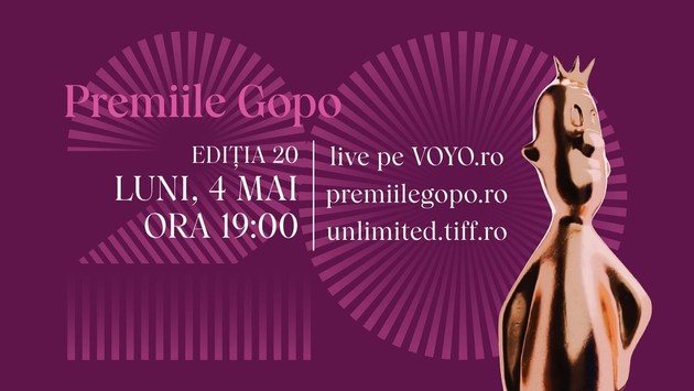 Gala Premiilor GOPO din 4 mai 2026 se vede pe VOYO. Cine sunt actorii nominalizați anul acesta