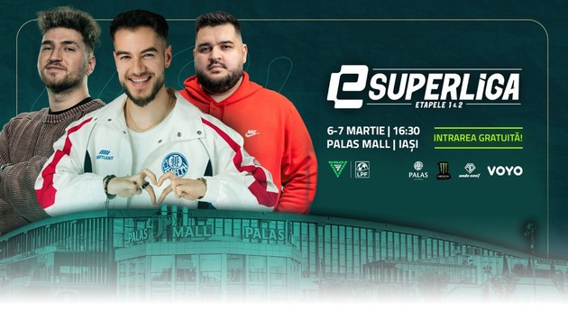 eSuperliga se vede pe VOYO! Invitați renumiți și meciuri spectaculoase în trei orașe din România